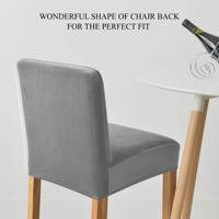 Samt bezüge für Barhocker, Soft Stretch Counter Hocker Schon bezug für Küche und Esszimmer, wasch barer abnehmbarer Schutz