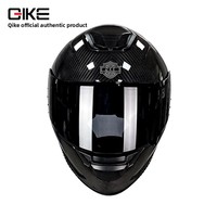 Casco de Motocicleta Profesional de Fibra de Carbono Real, Casco de Carreras Ligero Integral, Homologado por el DOT, Casco de Seguridad de Alto Rendimiento