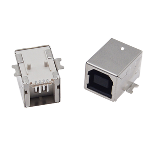 ช่องเสียบ USB 2.0 Type-B แบบตัวเมีย มุมฉาก แนวนอน แบบ SMT พร้อมขั้วต่อสี่จุด สำหรับเชื่อมต่อเครื่องพิมพ์ สีขาว - Product Image 5