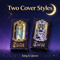 Cartes de tarot Waite classiques d'un siècle d'âge, cartes flash laser haut de gamme, jeu de divination mystérieux pour table
