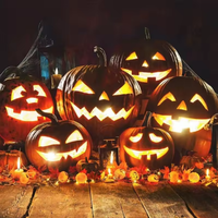 7-delige set roestvrijstalen keuken snijgereedschap Halloween DIY handgemaakte knutsel pompoen snijmes gereedschapset pompoen snijset