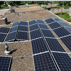 PV bảng điều khiển không thâm nhập năng lượng mặt trời gắn hệ thống đường sắt ít phẳng mái/mặt đất ballasted gắn khung với thiết kế chân máy - Product Image 2