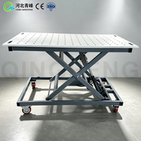 Table de soudage réglable en hauteur avec fonction de levage, dispositifs de fixation de matériaux, table de soudage certifiée CE ISO Chine