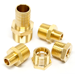 BSP ниппель латунный Мужской адаптер прямой латунный резьбовой фитинг - Product Image 2