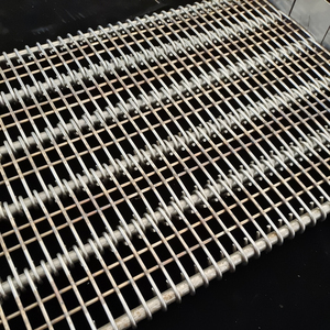 Chaîne de ceinture de maille de lunettes d'acier inoxydable, chaîne de maille de chaîne de montage d'industrie alimentaire résistante aux hautes températures, bande transporteuse en métal - Product Image 3