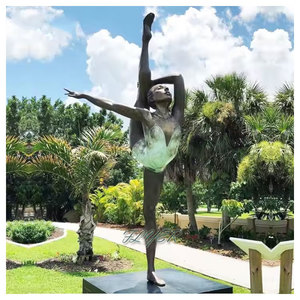Estatua de Mujer Desnuda de Bronce y Latón de Tamaño Real, Figura de Bailarina Gimnasta, Escultura para Decoración de Jardín Exterior - Product Image 4