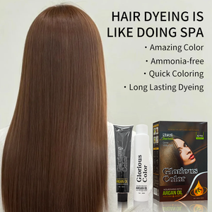 Crema Colorante Permanente per Capelli a Base di Erbe, Grado Cosmetico, Copre i Capelli Grigi e Bianchi, Colore Vibrante a Lunga Durata, Formula Nutriente - Product Image 4