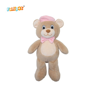 Fabricante Famipet, Venda por Atacado de Brinquedos de Pelúcia Personalizados com Design de Urso com Chapéu Fofo - Product Image 4
