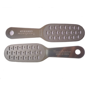 Outil de pédicure professionnel double face en nickel pour éliminer les peaux mortes des pieds, lime à pieds en acier inoxydable, râpe à pieds - Product Image 2