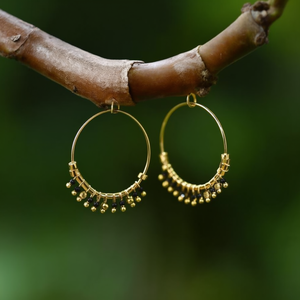 Pendientes Colgantes Finos, Chapados en Oro, Acero Inoxidable 316L, Diseño de Aro Resistente y Sostenible - Product Image 3