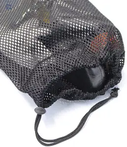 Bolsa de cordão de malha de nylon multiuso, atacado, bolsa com cordão para armazenar atividades ao ar livre e viagens