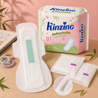 Serviettes hygiéniques en coton biologique avec protection anti-fuites jetable, larges, pour flux abondant, nuit, OEM