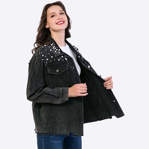 Abbigliamento <span class=keywords><strong>donna</strong></span> personalizzato cappotto femminile colletto con perle giacche di <span class=keywords><strong>velluto</strong></span> <span class=keywords><strong>a</strong></span> <span class=keywords><strong>coste</strong></span> per <span class=keywords><strong>donna</strong></span> - Product Image 3