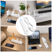 Multiprise certifiée 6 prises avec protection contre les surtensions et 3 ports USB pour appareils électroniques – Vente en gros