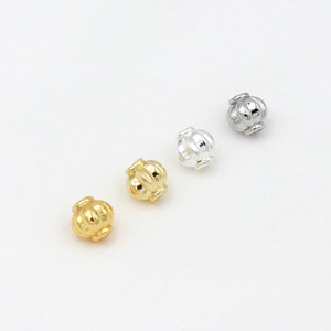 Gold Plated Pumpkin Spacer Beads Mixed Shapes For <b>Bracelet</b> Making Jewelry Findings <b>Copper</b> Base D91 - Product Image 2
