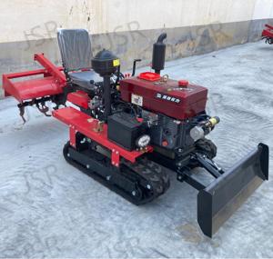 Precio de fábrica 25HP 35HP Rotary Tiller Mini Crawler <span class=keywords><strong>Tractor</strong></span> Cortacésped <span class=keywords><strong>Dozer</strong></span> Palas Accesorios gratis Motor de <span class=keywords><strong>tractor</strong></span> de jardín - Product Image 2