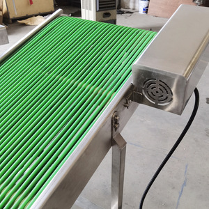 Küçük PU kemer montaj hattı ambalaj konveyör bant gıda üretim hattı mobil bant konveyörü - Product Image 6