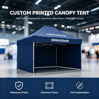 Tente Pop-up 3x3m Personnalisable avec Logo, Kit de Stand d'Exposition Portable, Tente Publicitaire Pliable d'Extérieur avec Parois Latérales – Vente Directe Usine