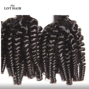Extensiones de Cabello Humano Virgen Remy Brasileño, Rizado y Voluminoso, de Longitud Corta, Color Natural, Cabello Aunty Funmi, Sin Caída ni Enredos - Product Image 3