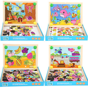 En gros enfants en bois jeu de <span class=keywords><strong>puzzle</strong></span> personnalisé bébé intéressant jouet éducatif 3d <span class=keywords><strong>puzzle</strong></span> en bois magnétique - Product Image 3