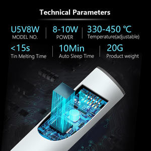 Outil de soudage sans fil USB 5V8W OEM, mini <span class=keywords><strong>fer</strong></span> à <span class=keywords><strong>souder</strong></span> portable pour extérieur, <span class=keywords><strong>fer</strong></span> à <span class=keywords><strong>souder</strong></span> à température contrôlée - Product Image 5