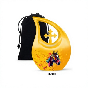 โกศใส่เถ้ากระดูกมนุษย์สำหรับงานศพขนาดใหญ่พร้อมถุงกำมะหยี่ - Product Image 1