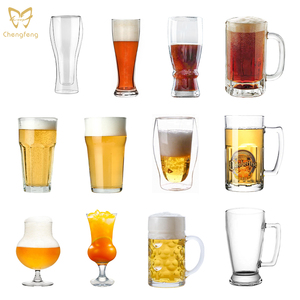 Chopes à <span class=keywords><strong>bière</strong></span> en verre alvéolé <span class=keywords><strong>de</strong></span> 1 litre et 0,5 litre, style allemand, extra grandes, avec logo personnalisé - Product Image 6