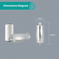 Calux usine ménage de haute qualité kdf 55 et filtre à eau de douche au sulfate de calcium avec cartouche de remplacement