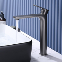 Robinets d'eau de lavabo en laiton robinets de salle de bains et robinet en acier inoxydable monotrou sus304 robinet de luxe noir ou or