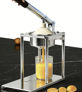 Presse-agrumes manuel portable - Acier inoxydable 304 - Presse-agrumes professionnel - Facile à nettoyer - Passe au lave-vaisselle - Pour un jus d'orange frais - Product Image 3