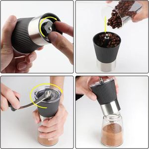 Best-selling Portable <b>Mini</b> Stainless Steel Commercial Coffee Burr Manual Portable Coffee Bean - Product Image 6