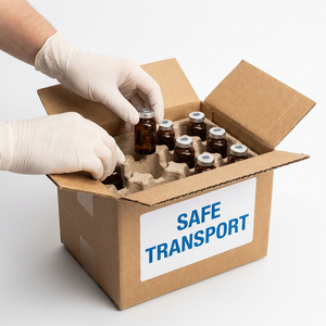 Custom Amber Glass Vial <b>Labels</b> 10ml UV Protection Stickers for NAD+ Anti Aging Serum <b>Packaging</b> - Product Image 6