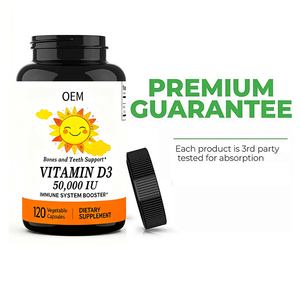 OEM Label pribadi dukungan imun Vegan dan tulang & gigi pil suplemen organik 5000iu <span class=keywords><strong>Vitamin</strong></span> <span class=keywords><strong>D3</strong></span> kapsul - Product Image 2