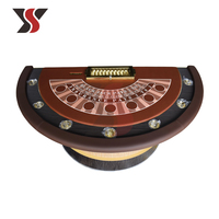 Table de poker et de blackjack de casino en bois de luxe YS, moderne et de haute qualité, avec nappe personnalisée, écologique et durable pour les jeux de casino