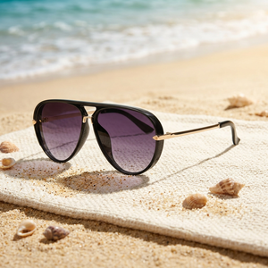 <span class=keywords><strong>Occhiali</strong></span> <span class=keywords><strong>da</strong></span> <span class=keywords><strong>Sole</strong></span> Unisex di Tendenza 2026 con Logo Personalizzato, Design Aviatore, Montatura in Metallo alla Moda, Protezione UV per Uomo e <span class=keywords><strong>Donna</strong></span> - Product Image 3