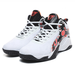 Chaussures de basketball pour hommes de haute qualité, durables, respirantes, style <span class=keywords><strong>plateforme</strong></span>, <span class=keywords><strong>avec</strong></span> lacets et semelle intérieure en PU, vente en gros - Product Image 3