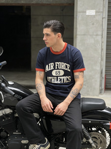 Nouveau T-<span class=keywords><strong>shirt</strong></span> d'été pour homme, 100 % coton, motif lettres, manches courtes, col rond, décontracté, style vintage, idéal pour le streetwear - Product Image 5