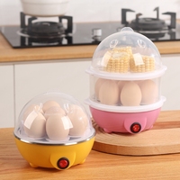 Usine directement en plastique usage domestique chaudière automatique oeuf cuiseur à oeufs électrique pour le petit déjeuner rapide
