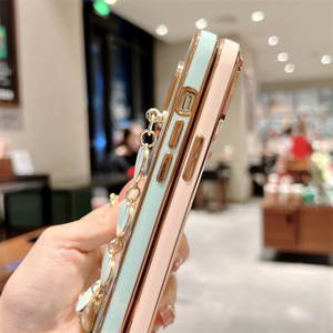 6D cromado TPU Cámara lente protección teléfono caso amor corazón cadena cubierta para Oppo Reno13 <span class=keywords><strong>F</strong></span>/13 Pro/13/12 <span class=keywords><strong>F</strong></span>/11 <span class=keywords><strong>F</strong></span> - Product Image 5