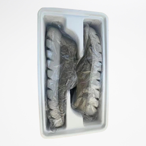 Tùy chỉnh thân thiện với môi trường tái chế sợi giấy phân hủy sinh học đúc hộp bột giấy cho bao bì giày bền vững hộp rãnh dập nổi - Product Image 3