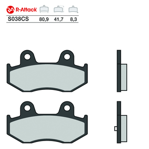 ผ้าเบรกมอเตอร์ไซค์ R-Attack รุ่น S038CS คาร์บอนเซรามิก สำหรับล้อหลัง รับรองมาตรฐาน R90 - Product Image 1