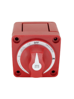 Interrupteur rotatif de déconnexion de batterie à circuit unique 6006 m Série 300A 48V 4 pôles 50/60Hz en métal rouge/ABS pour marine, camping-car, bateau, yacht