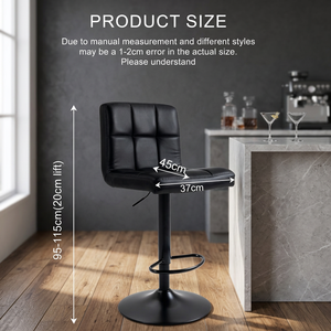 Silla de Bar Giratoria Moderna, Taburete de Bar de Diseño Popular para Barbería, Bar en Casa e Isla de Cocina - Product Image 5