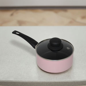 กระทะซอสขนาดเล็กพร้อมฝาปิดทำจากอะลูมิเนียมด้ามจับตามหลักสรีรศาสตร์ขนาด14ซม. ทนทาน - Product Image 1