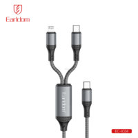 Cable Earldom PD30W+60W 2 en 1 USB C a USB C con Carga Rápida PD para iPhone 15 Pro, Galaxy S24, Laptop, Cable de Carga USB Tipo C
