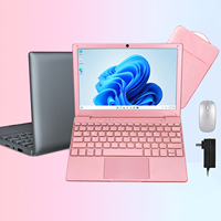New 10.1 Inch Portable Mini Intel Celeron N4000 CPU Laptop 8GB RAM 128GB SSD 1TB Hard Drive Win11 Wireless Built-In Business