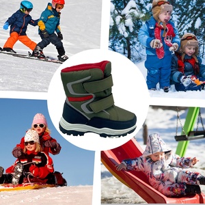 YL-25111 卸売 ミッドカーフ アウトドア 滑り止め 防水 子供用 冬用 スノーブーツ キッズ向け - Product Image 4