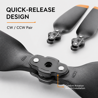 Paire d'hélices métalliques à faible bruit pour Matrice 4 Series 4T/4E, à dégagement rapide CW/CCW, accessoires de remplacement pour drone de tiers