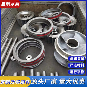 Hélice à pales courbées fermées, 4 pales, surface polie, montage horizontal pour pompe centrifuge, pompe de pipeline, pompe de circulation - Product Image 2