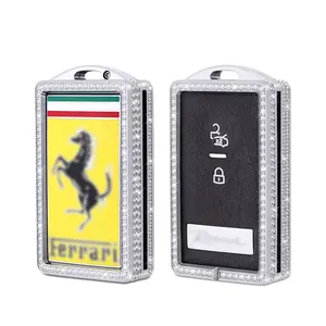 New Design Metal Car Key Cover For Ferrari Roma sf90 Car Key Case holder accessory pouch key bag